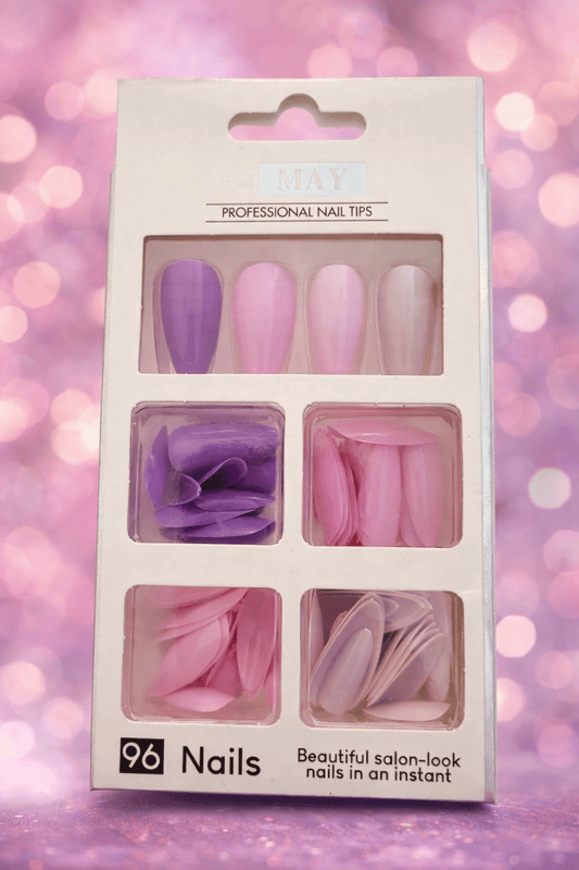 GV1010 96 PCS Full Cover Artificial Nail Tips – False Nails for Nail Extensions