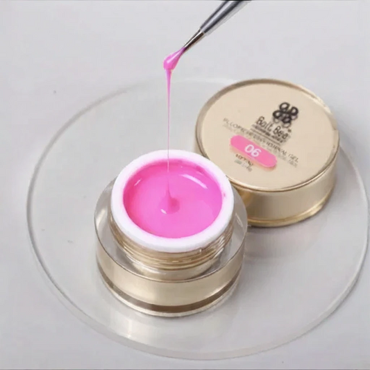 NP152 Bolt Bee Professional Fluorescent Spider Gel Set (6 Colors) - Glow-in-the-Dark Elastic Drawing Gel