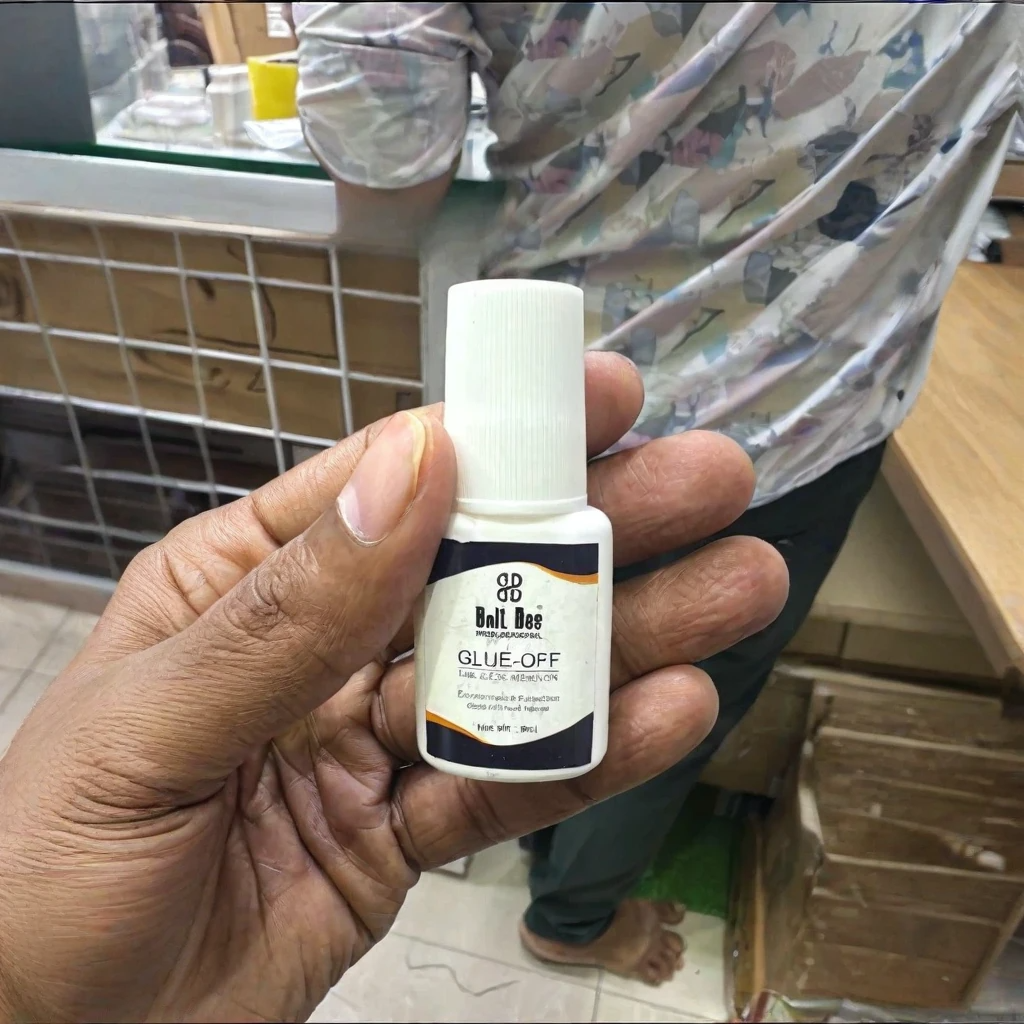 NP124 Bolt Bee Professional Glue-Off Nail Glue Remover - Gentle Tip and Nail Art Adhesive Dissolver (8ml)