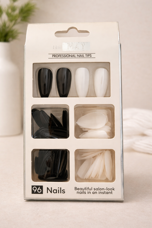 GV989 96 PCS Full Cover Artificial Nail Tips – False Nails for Nail Extensions