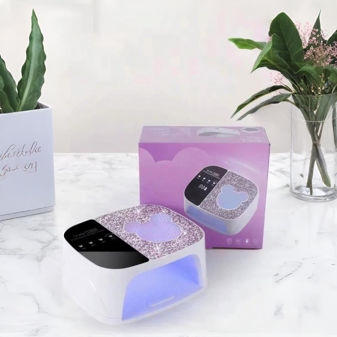 NP90 SUN S80 Professional 2-in-1 LED/UV Nail Lamp | Glitter Design Gel Polish Curing Light