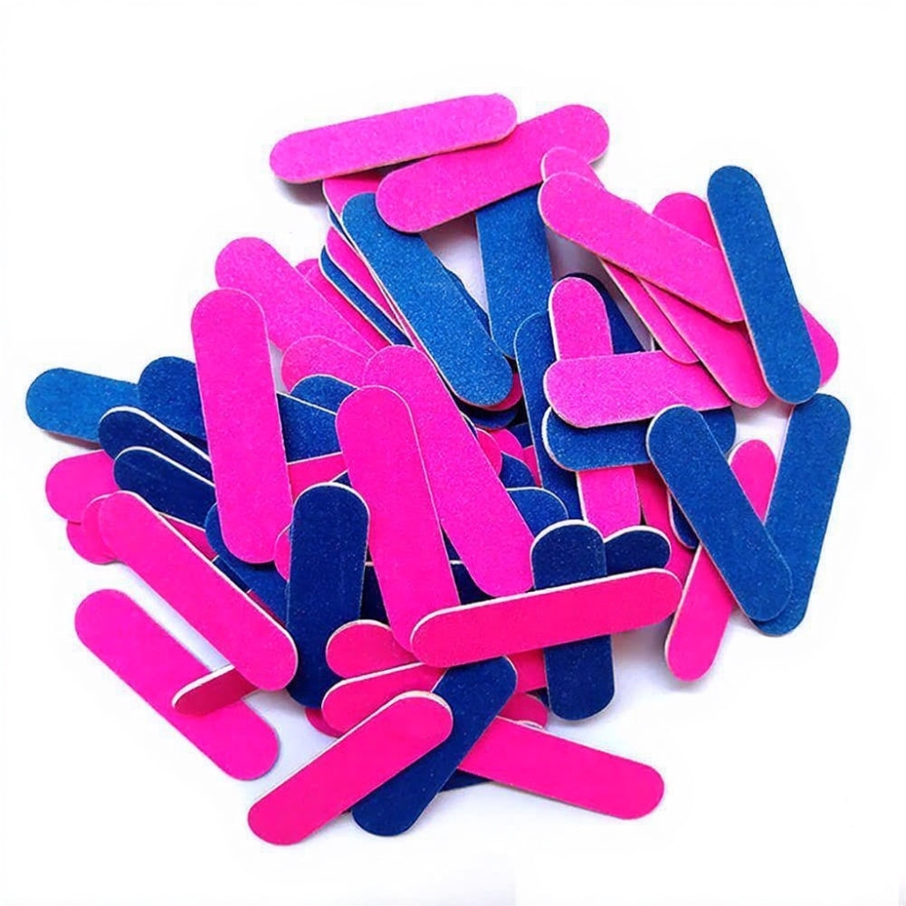 Bulk 100 Mini Nail Buffer Blocks (100/180 Grit) | Disposable Files