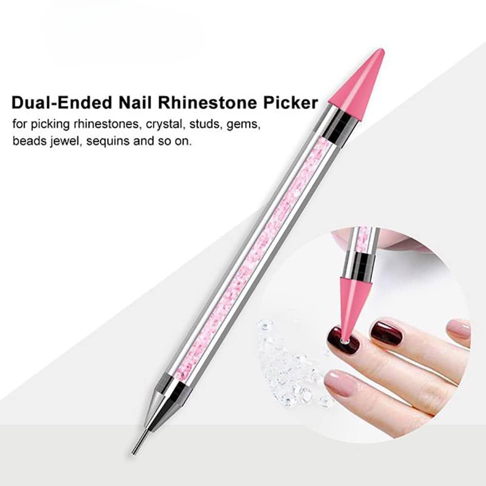 Dual-Ended Rhinestone Picker & Dotting Tool | Wax Pen for Nail Art