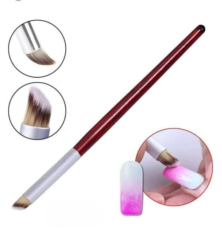 Professional Angled Ombre Nail Art Brush – Gradient Blender Pen