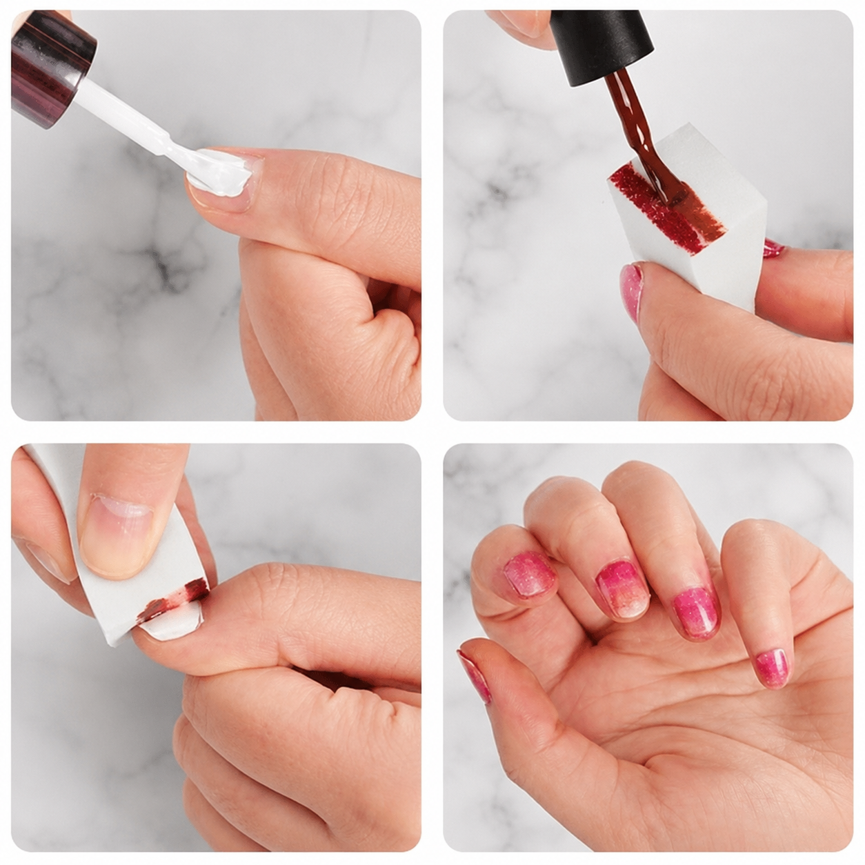 GV1182 Professional Soft Foam Nail Art Wedge Sponges – Pack of 10 for Ombre & Gradient Nails