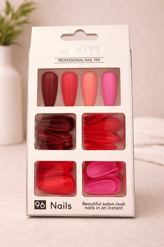 GV1007 96 PCS Full Cover Artificial Nail Tips – False Nails for Nail Extensions