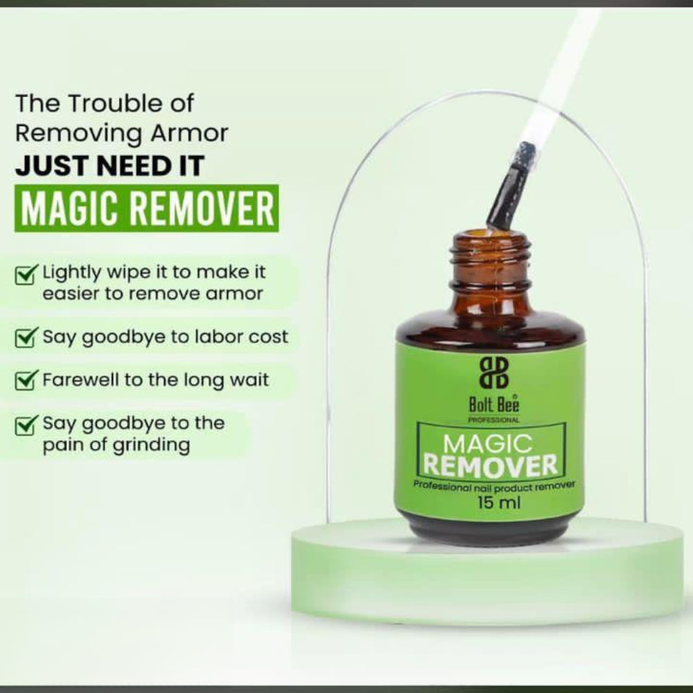 Bolt Bee Magic Remover (15ml) | Fast & Easy Gel Polish Removal Solution