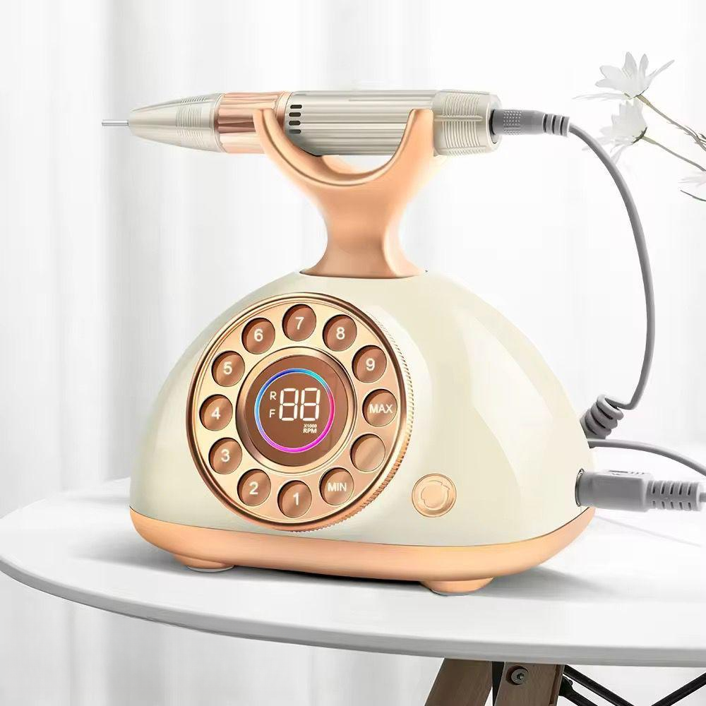 Retro Vintage Dial Nail Drill Machine | 35000 RPM Pro Manicure Tool
