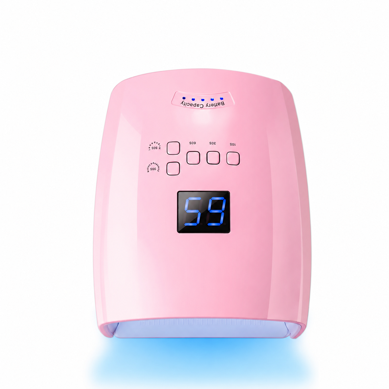 GV1130 Cordless Rechargeable UV LED Nail Lamp S10, Dual Light Source 365+405nm Nail Dryer with 5 Timers, IR Sensor, Low Temperature & High Power Modes for Gel Polish, Manicure & Pedicure
