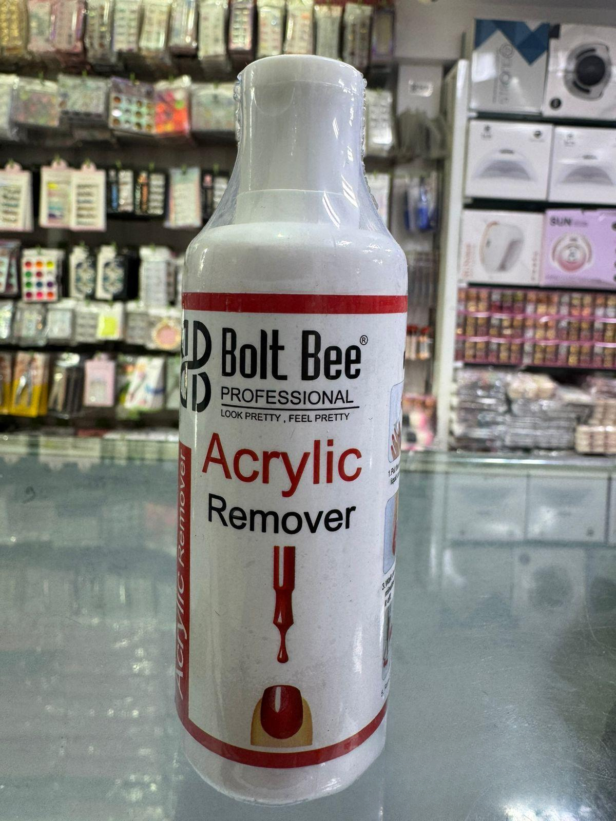 Bolt Bee Acrylic Remover | High-Strength Nail Enhancement Solution (Large)