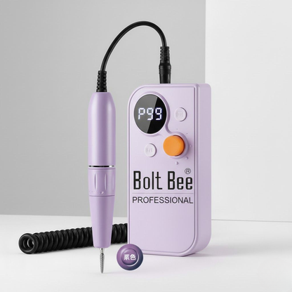 NP175 Bolt Bee Professional UV-101 Portable Electric Nail Drill Machine Set - Rechargeable Manicure & Pedicure File