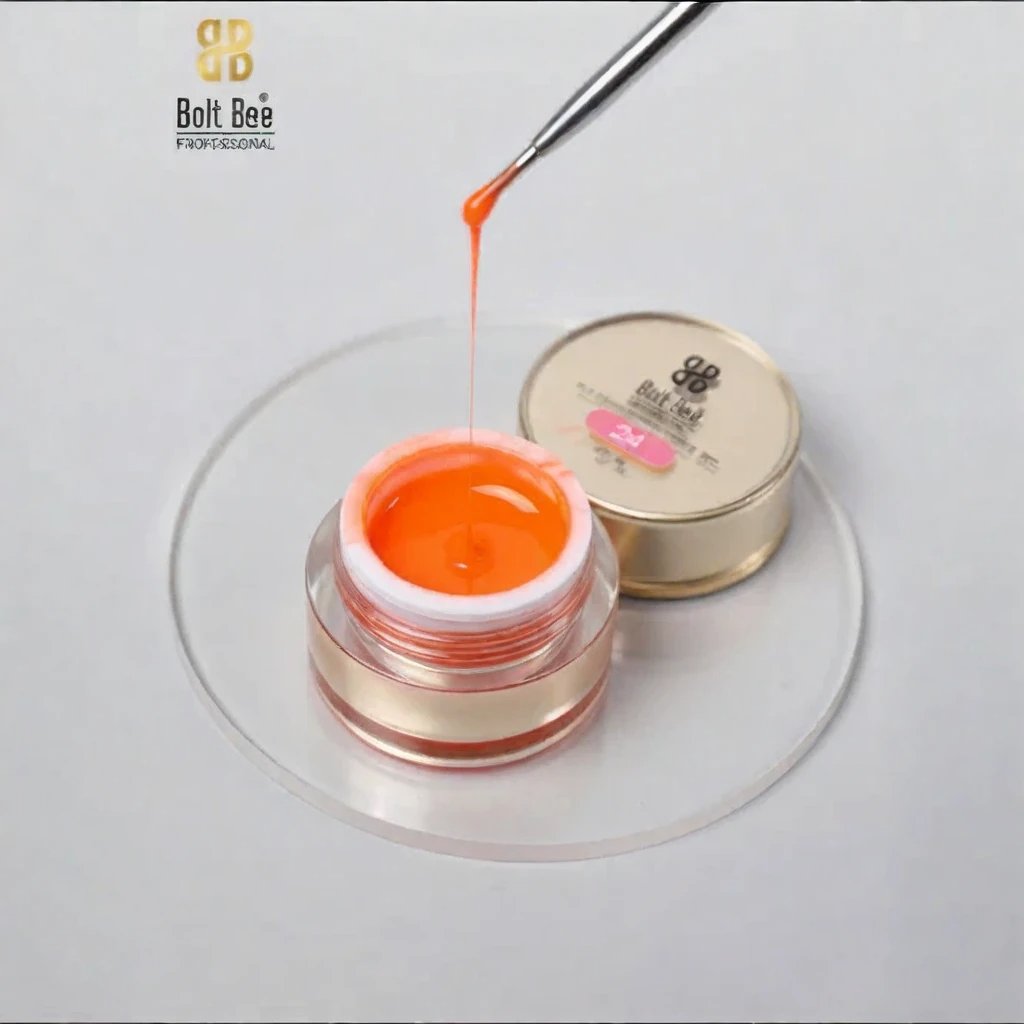 NP152 Bolt Bee Professional Fluorescent Spider Gel Set (6 Colors) - Glow-in-the-Dark Elastic Drawing Gel