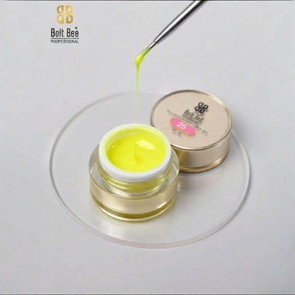 NP152 Bolt Bee Professional Fluorescent Spider Gel Set (6 Colors) - Glow-in-the-Dark Elastic Drawing Gel