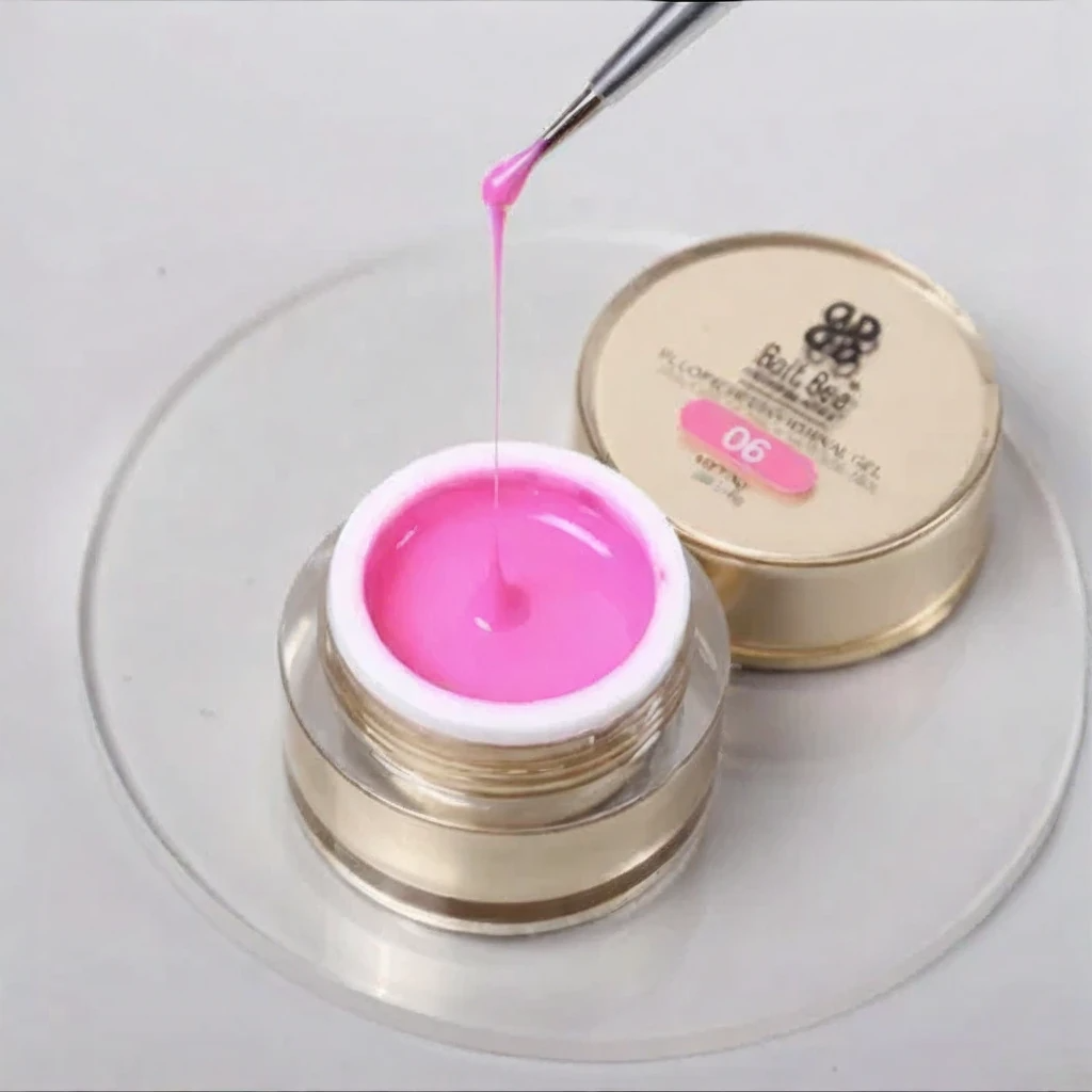 NP152 Bolt Bee Professional Fluorescent Spider Gel Set (6 Colors) - Glow-in-the-Dark Elastic Drawing Gel