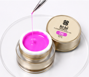 GV1187 Bolt Bee Professional Fluorescent Spider Gel Set (6 Pots x 6g)