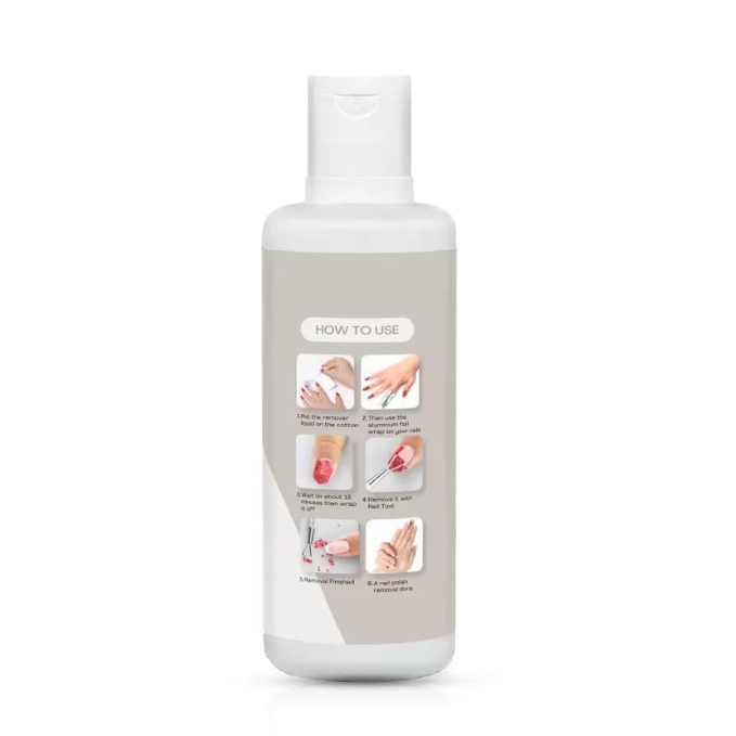 GV181 THR3E STROKES 100ml Acrylic Remover, Gel Nail Polish Remover for Nails Professional Removes Gel Nail Polish, Quick & Easy Polish Remover In few Minutes Don't Hurt Your Nails
