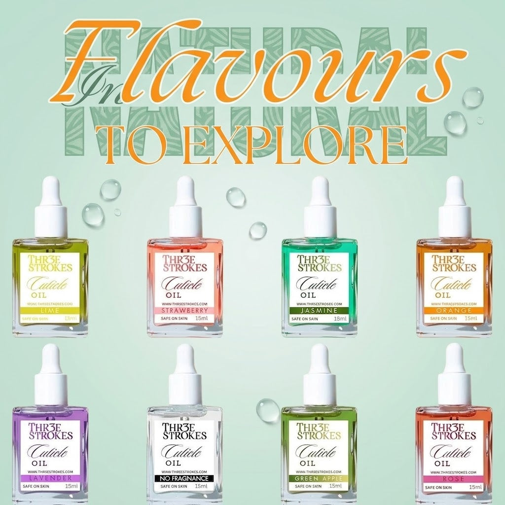 GV1188 THR3E STROKES Lime Revitalizing Cuticle Oil - Hydrating Oil For Repaired Cuticles Overnight - Remedy For Damaged Skin And Thin Nails - Paraben/Cruelty-Free Formula 15ML (LIME)