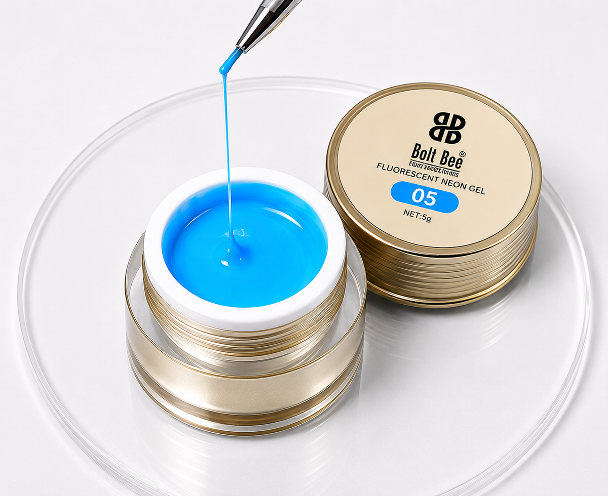 GV1187 Bolt Bee Professional Fluorescent Spider Gel Set (6 Pots x 6g)