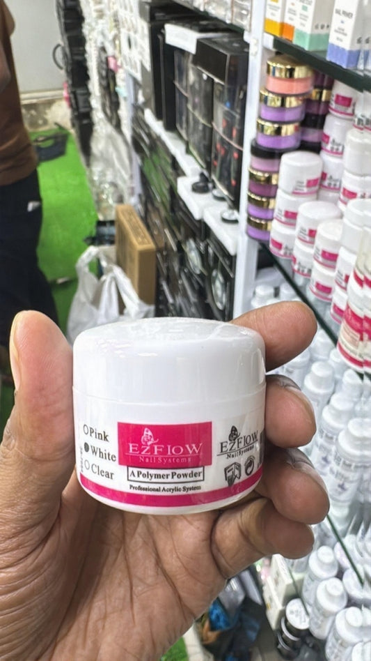 EZFIOW Acrylic Polymer Powder – Professional Nail System Pink, White, Clear