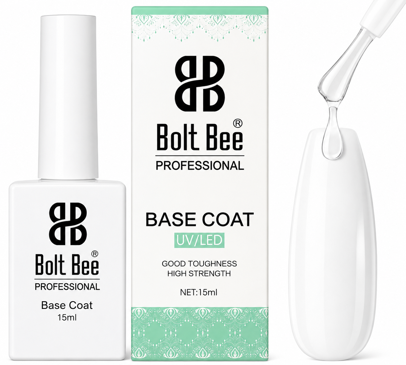 GV1135 Bolt Bee Professional UV/LED Base Coat – 15ml