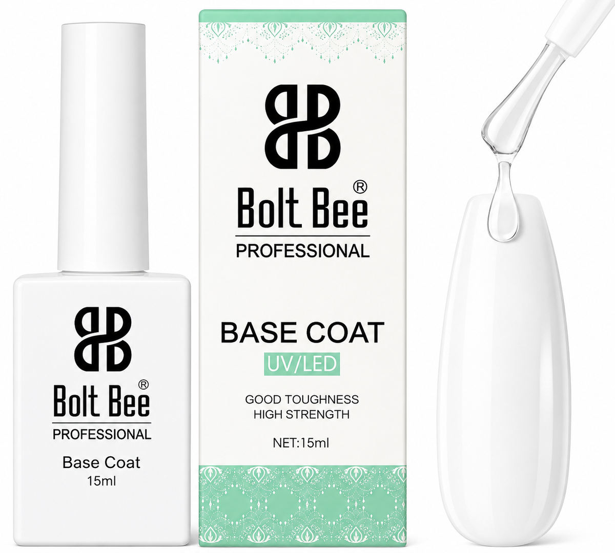 GV1135 Bolt Bee Professional UV/LED Base Coat – 15ml