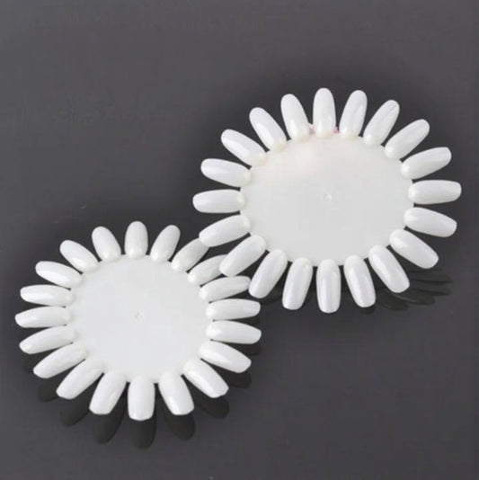 10 Pcs Circular Nail Art Swatch Wheels – Professional Display Palettes
