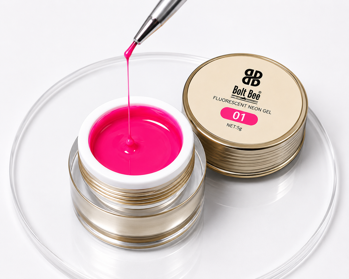 GV1187 Bolt Bee Professional Fluorescent Spider Gel Set (6 Pots x 6g)
