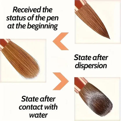 3pcs Professional Nail Art Brush Set for 3D Gel & Acrylic Design