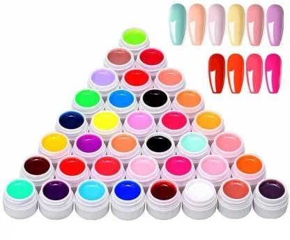 NP31 THR3E STROKES GDCOCO 36 Colors 5ml UV Gel Kit - Soak Off LED Nail Art Pure Color Gel Paint - UV Gel Polish