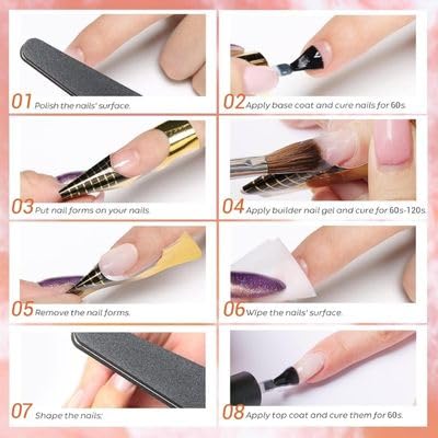 NP300 THR3E STROKES Builder Gel for Nails – 15ml | Clear, White, Pink, Nude | Professional Hard Gel for Nail Extensions, Overlays & Sculpting | Salon-Quality UV/LED GelNail Builder