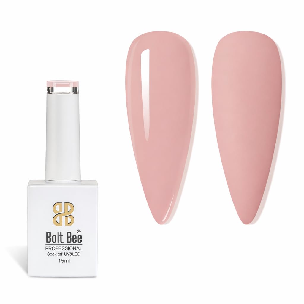 NP335 Bolt Bee Professional Dusty Rose Color Gel Nail Polish (15ml, Shade 3) - High Gloss Soft Dusty Rose Soak-Off UV/LED Gel Polish for Manicure, Nail Art & DIY Home Use