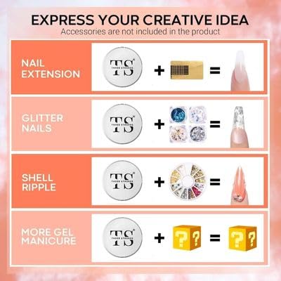 NP300 THR3E STROKES Builder Gel for Nails – 15ml | Clear, White, Pink, Nude | Professional Hard Gel for Nail Extensions, Overlays & Sculpting | Salon-Quality UV/LED GelNail Builder