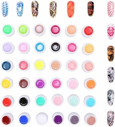 NP31 THR3E STROKES GDCOCO 36 Colors 5ml UV Gel Kit - Soak Off LED Nail Art Pure Color Gel Paint - UV Gel Polish