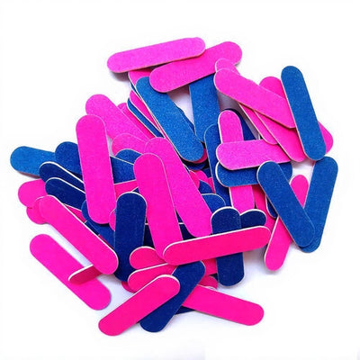 NP105 Bulk Pack of 100 Mini Nail Buffer Blocks (100/180 Grit) - Disposable Manicure & Pedicure Files