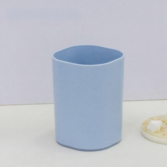 Multifunctional Pen & Brush Holder (Blue) | Desk & Nail Tool Organizer