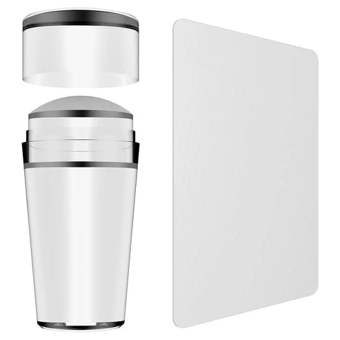 Clear Jelly Nail Stamper | Silicone Stamping Tool with Scraper