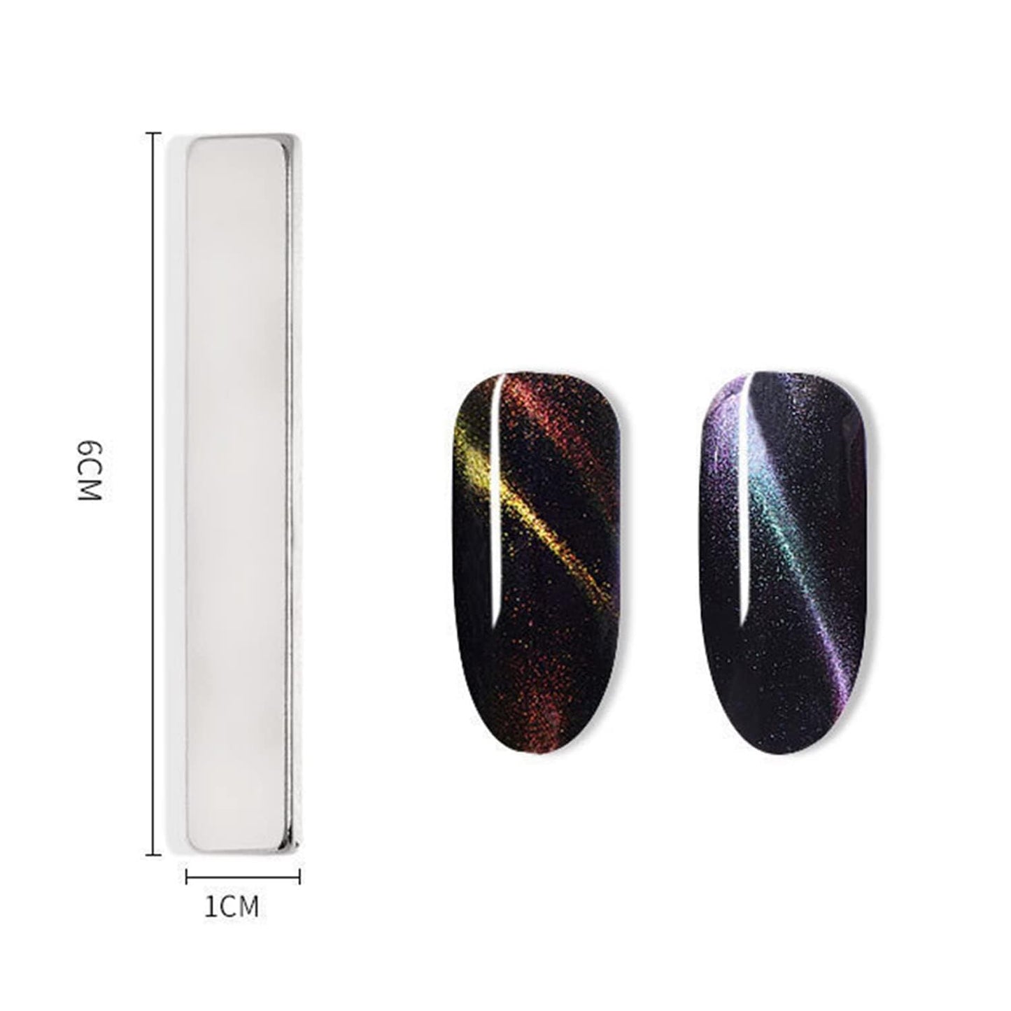 GV119 THR3E STROKES 12pcs Nail Magnet Tool Set Cat Eye Magnet for Nails Gradient Nail Design Magnetic Gel Nail Polish Pen Double Ended Magnet Sticks Nail Art Tools for DIY Salon (SET OF 12)