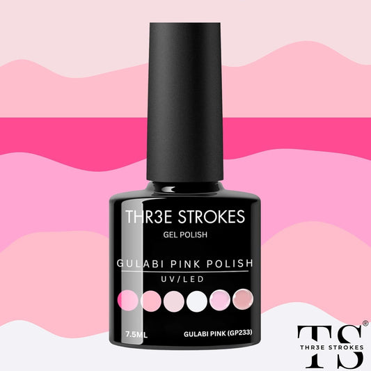 NP286 THR3E STROKES 12 Colors Fall & Winter Gel Nail Polish Set, Autumn Pink, Brown, White, DIY Salon Quality, UV Lamp Required