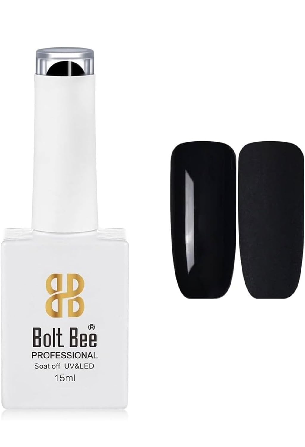 NP345 Bolt Bee Black Color Gel Nail Polish Soak Off UV Gel DIY at Home Manicure Salon Nail Art - ( 59 )