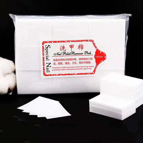 Nail Cotton Pads 1000 Pcs | Lint-Free Gel Polish Remover Wipes