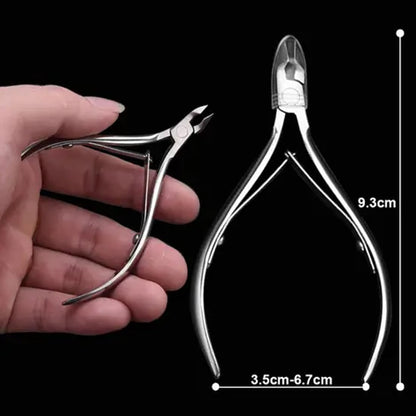 NP209 Solingen Professional Stainless Steel Cuticle Nippers - German Quality Precision Cuticle Trimmer & Dead Skin Remover Tool for Manicure & Pedicure