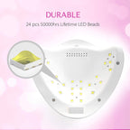 GV1229 THR3E STROKES X5 Professional Gel Polish UV/LED Nail Dryer Lamp - Smart Auto-Sensor Curing Light with Digital LCD Display, 4 Preset Timers & Anti-Glare Eye Protection for Salon Manicures & Pedicures