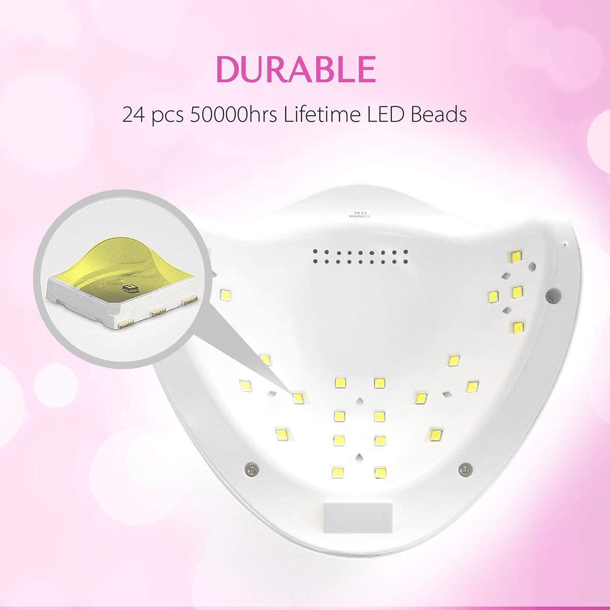 GV1229 THR3E STROKES X5 Professional Gel Polish UV/LED Nail Dryer Lamp - Smart Auto-Sensor Curing Light with Digital LCD Display, 4 Preset Timers & Anti-Glare Eye Protection for Salon Manicures & Pedicures