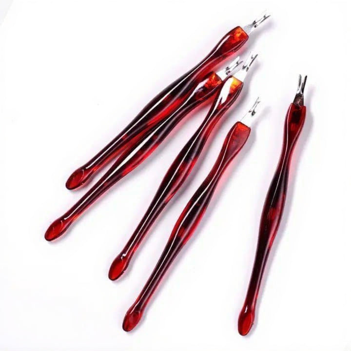 Professional Stainless Steel Cuticle Nippers & Pusher Manicure Tools
