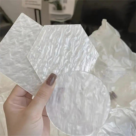 Iridescent Pearl Nail Art Palette | Mother-of-Pearl Mixing Display Tray