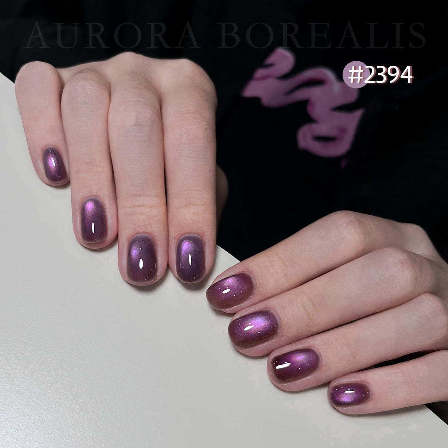 NP40 THR3E STROKES Glitter Cat Eye Gel Nail Polish Set with Magnet Colorful Galaxy for Holographic Cat Eye, Salon Gel Manicure and Nail Art DIY at Home (NEBULA)