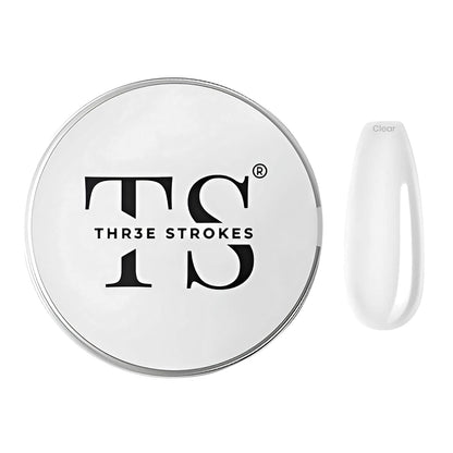 NP300 THR3E STROKES Builder Gel for Nails – 15ml | Clear, White, Pink, Nude | Professional Hard Gel for Nail Extensions, Overlays & Sculpting | Salon-Quality UV/LED GelNail Builder