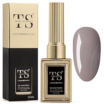 NP25 THR3E STROKES Brown Gel Nail Polish, HEMA-FREE, 15ml 0.51oz Chocolate Coffee Gel Polish Fall Gel Polish Soak Off Uv LED Nail Lamp Polish Nail Art Manicure Salon DIY Home (UV LAMP REQUIRED)