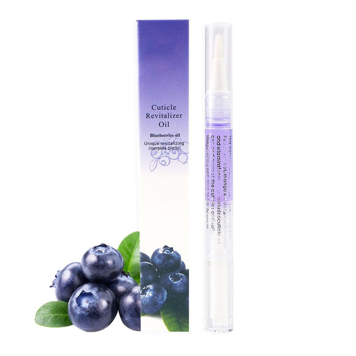 GV1204 Professional Cuticle Revitalizer Oil Pen (5ml) - Vitamin E Enriched Nail & Cuticle Nourishing Oil with Soft Brush Applicator for Hydration & Daily Manicure Aftercare