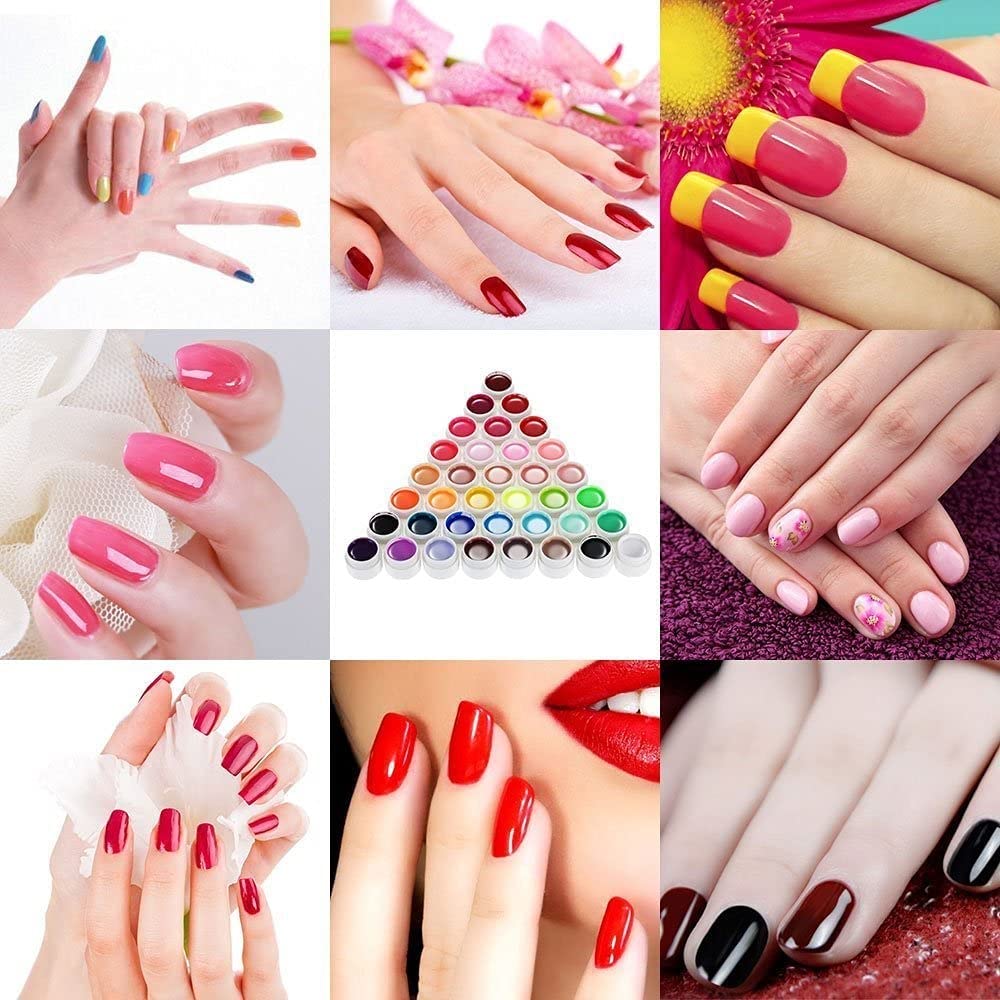 NP31 THR3E STROKES GDCOCO 36 Colors 5ml UV Gel Kit - Soak Off LED Nail Art Pure Color Gel Paint - UV Gel Polish